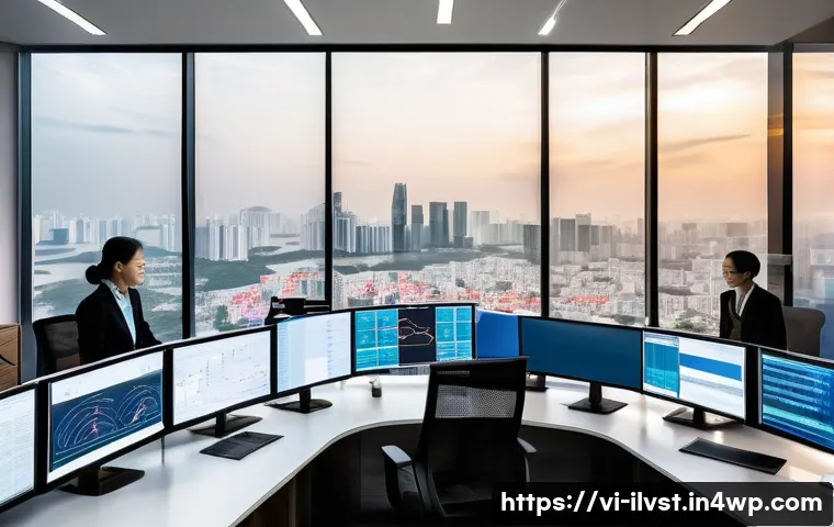 사모펀드의 경영개선 전략 - A modern Vietnamese private equity investment office scene featuring diverse professionals analyzing...