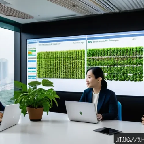Home 31 사모펀드의 사회적 책임 투자 SRI - A modern Vietnamese private equity investment office focused on sustainable green projects, featurin...