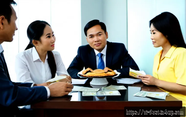 Home 17 사모펀드 투자에 대한 신뢰도 조사 - Photorealistic Vietnamese financial advisor in a modern Ho Chi Minh City office explaining private e...